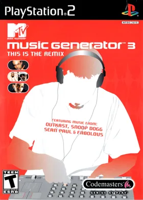 MTV Music Generator 3 - This Is the Remix box cover front